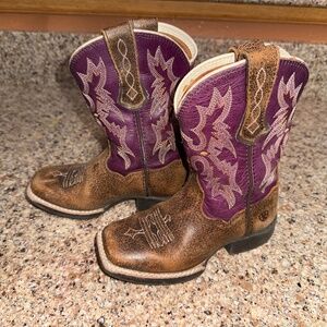 Ariat Kids Cowboy Boots Leather
